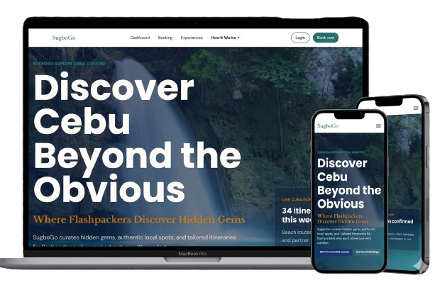 SugboGo travel platform interface